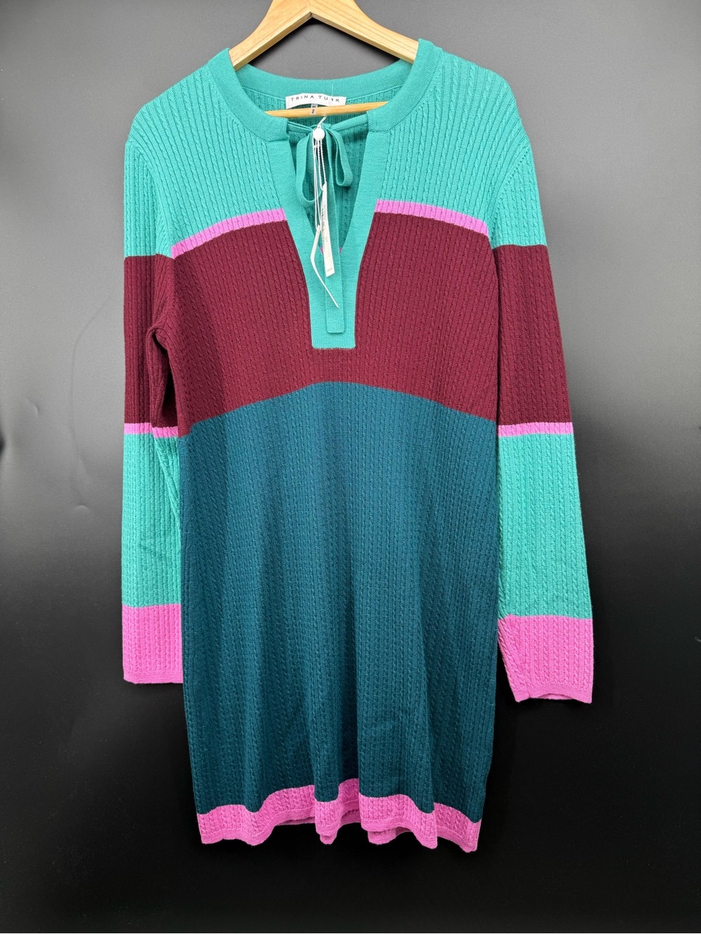 Trina Turk Colorblock Sweater Dress